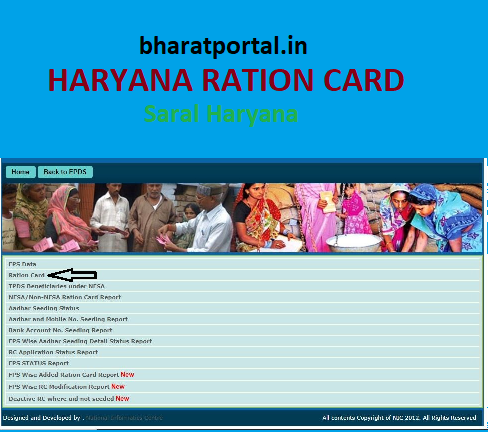 Haryana Ration Card Cover